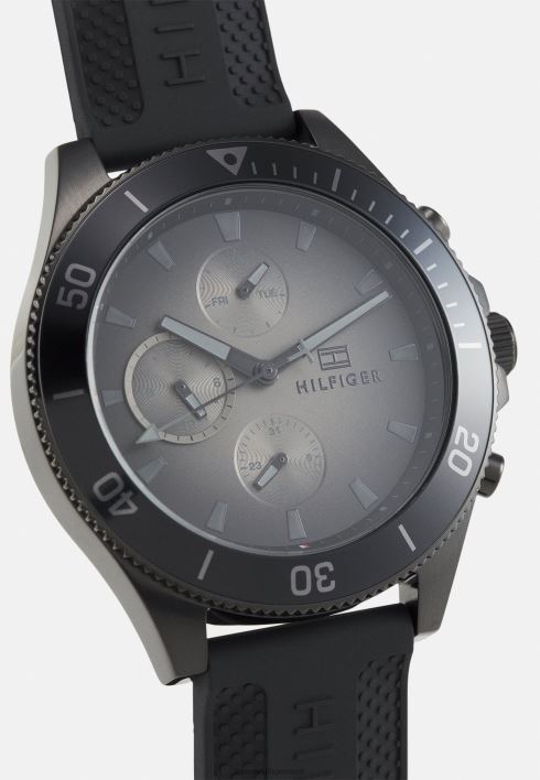 larsoni käekell RJV626606 must Tommy Hilfiger