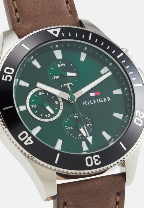 larsoni käekell RJV626614 pruun/roheline Tommy Hilfiger