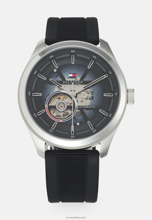 oliveri käekell RJV626671 must/hõbedane Tommy Hilfiger