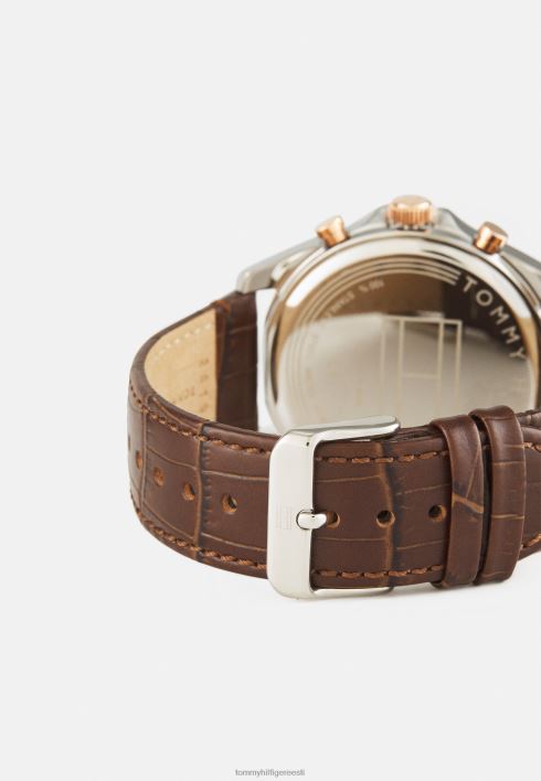 pagari kronograafi kell RJV625103 pruun/valge Tommy Hilfiger