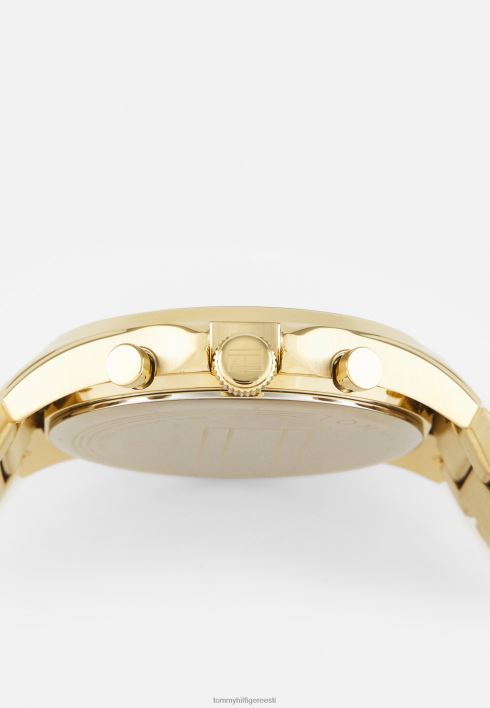 pagari kronograafi kell RJV626144 kullavärvi/must Tommy Hilfiger