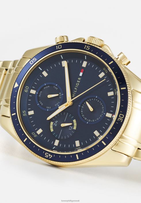 parkeri käekell RJV625891 kullavärvi/sinine Tommy Hilfiger