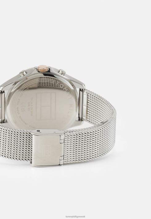 quinn käekell RJV626640 hõbedane/roosikuldne Tommy Hilfiger