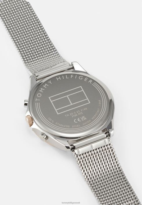 quinn käekell RJV626640 hõbedane/roosikuldne Tommy Hilfiger