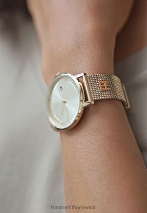 riietatud käekell RJV625910 kullavärvi Tommy Hilfiger