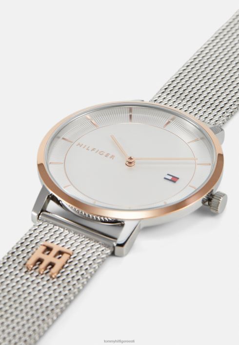 riietatud käekell RJV626568 hõbedase värviga Tommy Hilfiger