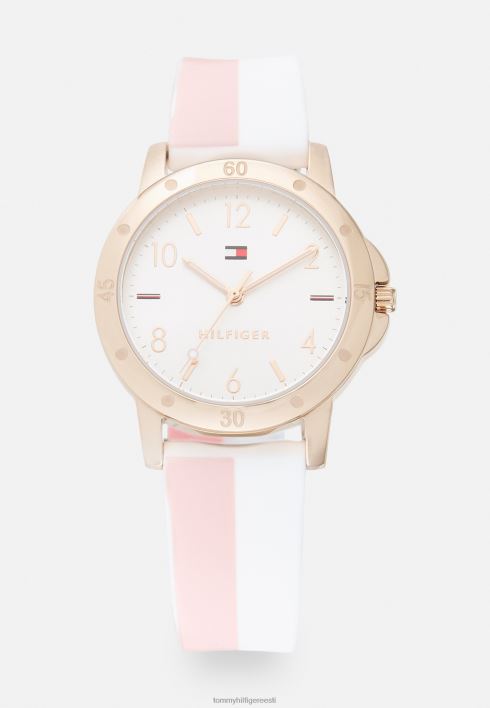 tüdrukud kellad RJV626644 valge roos Tommy Hilfiger