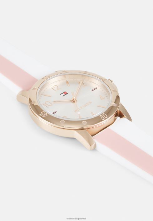 tüdrukud kellad RJV626644 valge roos Tommy Hilfiger