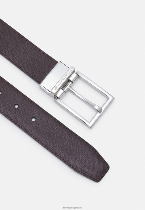 ametlik pööratav turvavöö RJV627757 must/burgundia Tommy Hilfiger