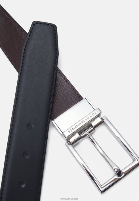 ametlik pööratav turvavöö RJV627757 must/burgundia Tommy Hilfiger