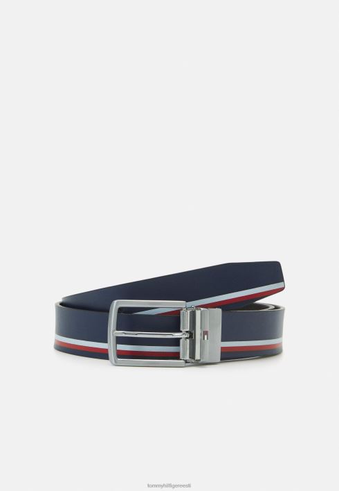 dentoni pööratav vöö RJV624922 must/korporatiivne Tommy Hilfiger