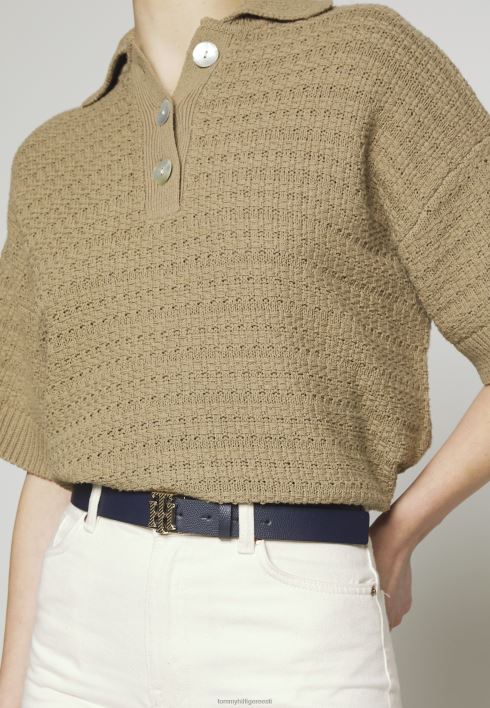 kontuuriga logo vöö RJV623904 kõrbe taevas Tommy Hilfiger