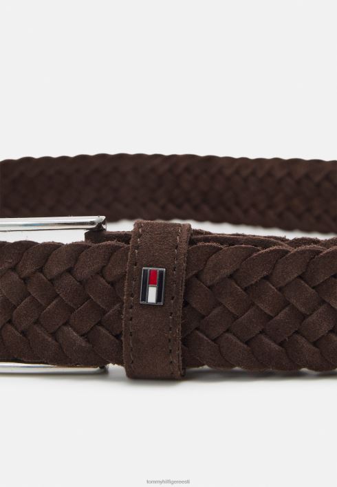 layton punutud punutud vöö RJV627493 puukoor pruun Tommy Hilfiger
