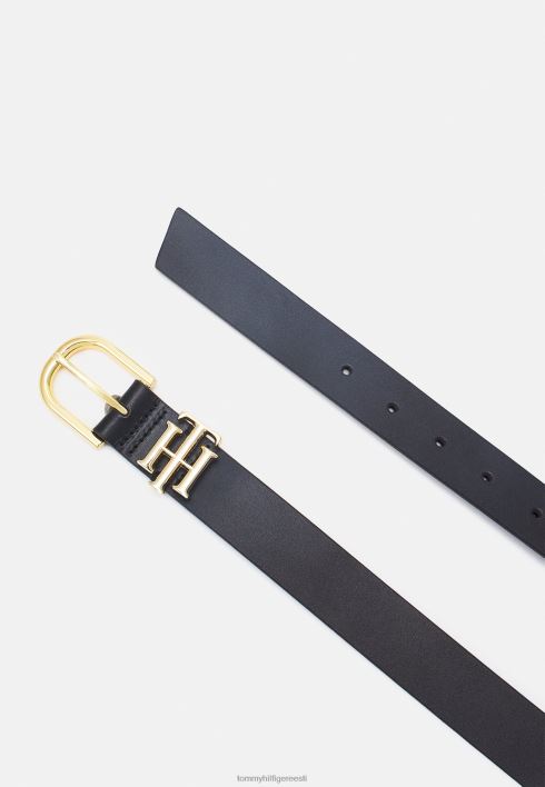 lux logoga vöö RJV627713 must Tommy Hilfiger