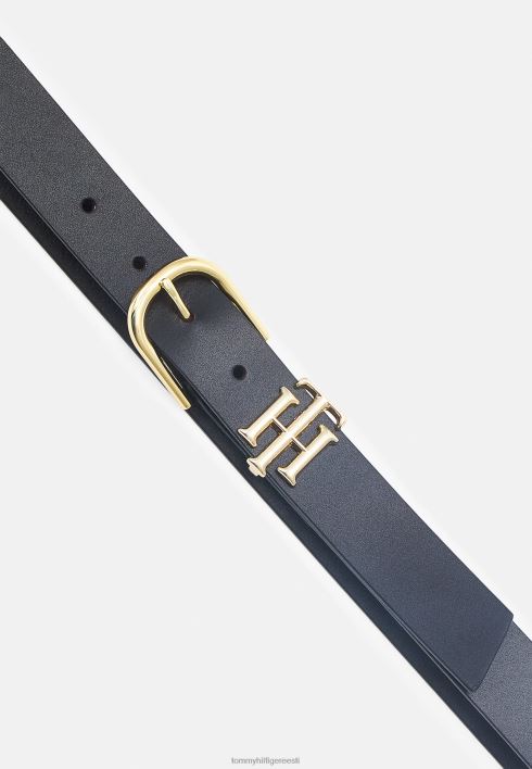 lux logoga vöö RJV627713 must Tommy Hilfiger