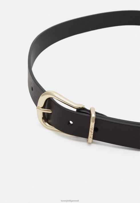 omanäoline šikk vöö RJV623986 must Tommy Hilfiger