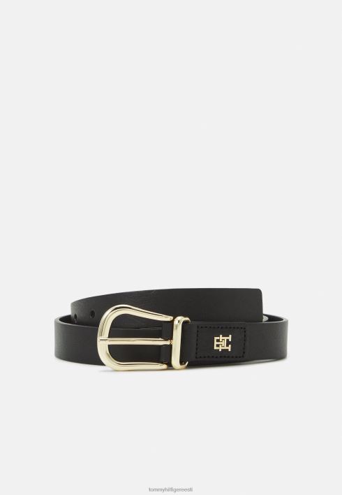 vabaaja šikk monogrammivöö RJV624428 must Tommy Hilfiger