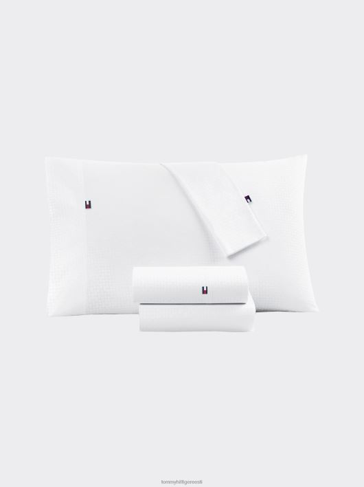 abstraktne voodipesu komplekt kaheinimesevoodi RJV626 abstraktne valge Tommy Hilfiger