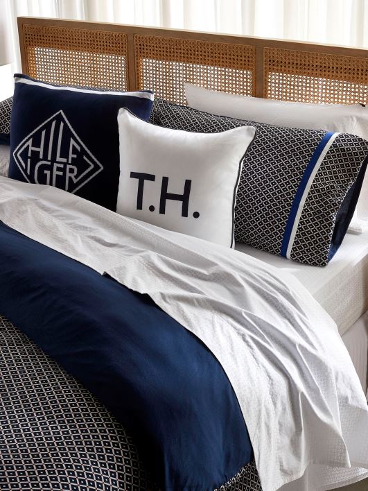 abstraktne voodipesu komplekt kaheinimesevoodi RJV626 abstraktne valge Tommy Hilfiger