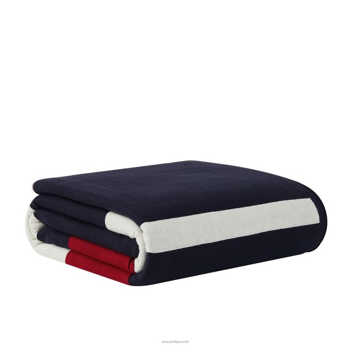 asetatud triibu viskamine RJV6251 punane Tommy Hilfiger