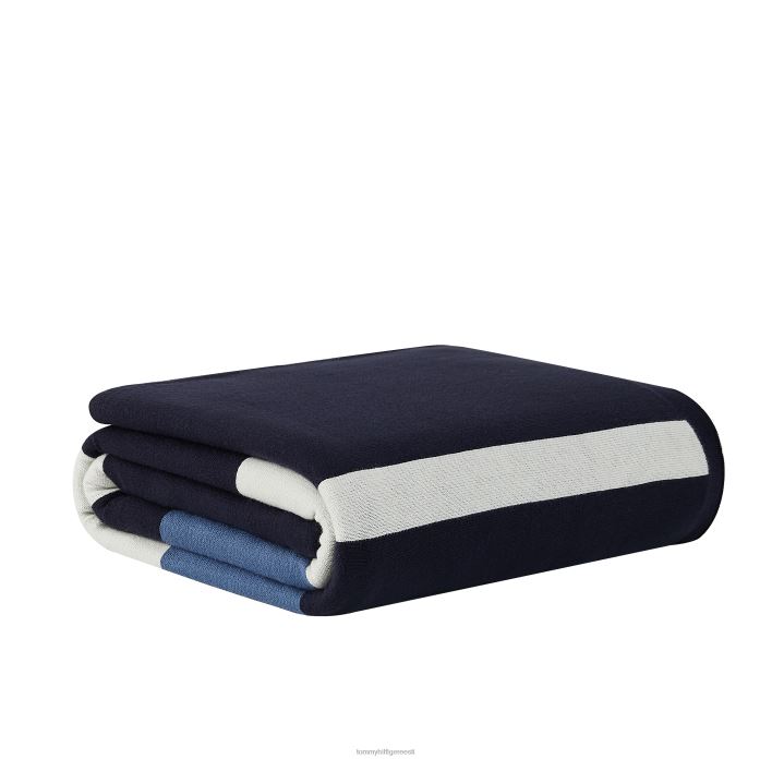 asetatud triibu viskamine RJV6264 sinine Tommy Hilfiger